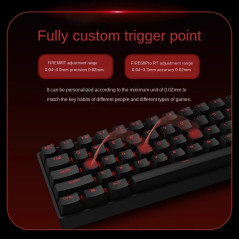 Madlions професионална геймърска механична клавиатура Professional Gaming Mechanical Keyboard FIRE 68 PRO - 8K, Gateron Magnetic