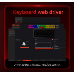 Madlions професионална геймърска механична клавиатура Professional Gaming Mechanical Keyboard FIRE 68 PRO - 8K, Gateron Magnetic