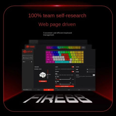 Madlions професионална геймърска механична клавиатура Professional Gaming Mechanical Keyboard FIRE 68 PRO - 8K, Gateron Magnetic