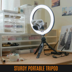 Streamplify стрийминг осветление Streaming LIGHT 10 With Tripod - SPIR-LZ10112.11