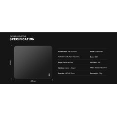 Lamzu професионален геймърски пад за мишка Gaming Mousepad Energon - SCR Base, 480 x 410 mm