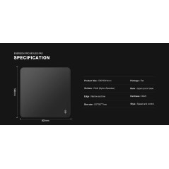 Lamzu професионален геймърски пад за мишка Gaming Mousepad Energon Pro - Japan Poron Base, 500 x 500 mm