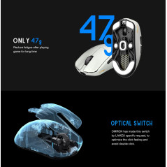 Lamzu професионална геймърска мишка MAYA X 8K - Wireless Gaming Mouse - Purple Shadow