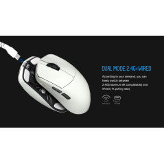 Lamzu професионална геймърска мишка MAYA X 8K - Wireless Gaming Mouse - White
