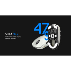 Lamzu професионална геймърска мишка MAYA X 8K - Wireless Gaming Mouse - White