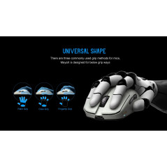 Lamzu професионална геймърска мишка MAYA X 8K - Wireless Gaming Mouse - White