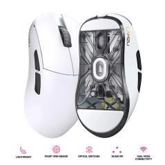 Lamzu професионална геймърска мишка ATLANTIS MINI [Champion Edition] 1K (8K compatible) - Wireless Gaming Mouse - Panda White