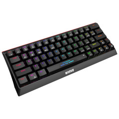 Marvo безжична механична геймърска клавиатура Wireless Gaming Mechanical keyboard Hecate 61WR Black - KG962W-R - Bluetooth 5.0, 
