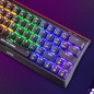 Marvo безжична механична геймърска клавиатура Wireless Gaming Mechanical keyboard Hecate 61WR Black - KG962W-R - Bluetooth 5.0, 