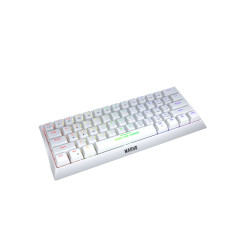 Marvo геймърска клавиатура Gaming Mechanical keyboard 61 keys TKL Hecate 61R WH - KG962G White - RED switches, RGB