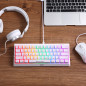 Marvo геймърска клавиатура Gaming Mechanical keyboard 61 keys TKL Hecate 61R WH - KG962G White - RED switches, RGB Marvo геймърска клавиатура Gaming Mechanical keyboard 61 keys TKL Hecate 61R WH - KG962G White - RED switches, RGB