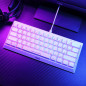 Marvo геймърска клавиатура Gaming Mechanical keyboard 61 keys TKL Hecate 61R WH - KG962G White - RED switches, RGB Marvo геймърска клавиатура Gaming Mechanical keyboard 61 keys TKL Hecate 61R WH - KG962G White - RED switches, RGB