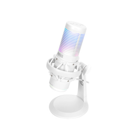 Marvo Геймърски микрофон Gaming USB Microphone Blast 60 White - MIC-07 WH - USB, RGB