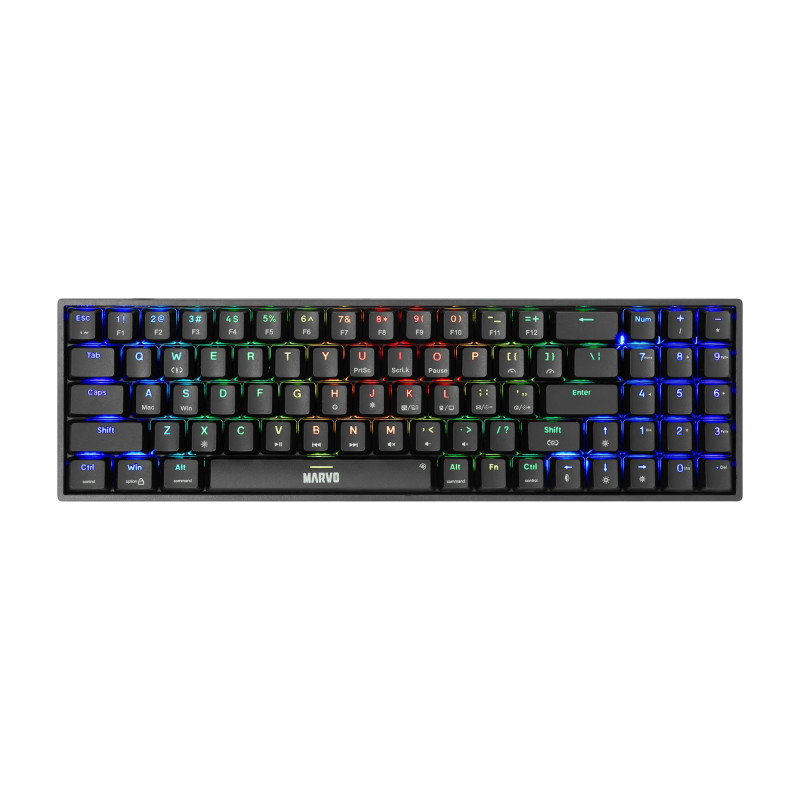 Marvo геймърска клавиатура Gaming Keyboard Shogo 78 - RGB, 78 keys - MARVO-KG956 Marvo геймърска клавиатура Gaming Keyboard Shogo 78 - RGB, 78 keys - MARVO-KG956