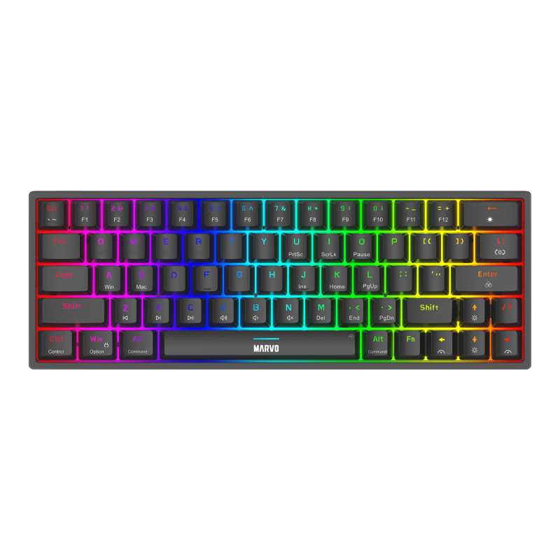 Marvo геймърска клавиатура Gaming Mechanical keyboard Shogo 63 - TKL, 63 keys - KG955 Marvo геймърска клавиатура Gaming Mechanical keyboard Shogo 63 - TKL, 63 keys - KG955
