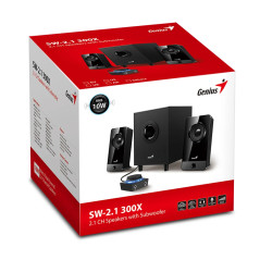 Genius тонколони Speakers 2.1 - SW-2.1 300X - 10W RMS, Black