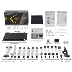 Seasonic захранване PSU ATX 3.0 1200W Gold - VERTEX GX-1200 White - 12122GXAFS-W