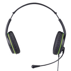 Genius слушалки с микрофон Headset HS-400A - 3.5 mm, Mic, Black/Green
