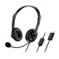 Genius слушалки с микрофон Headset HS-230U - USB, Mic, Black
