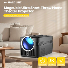 MagCubic преносим мултимедиен проектор Portable Multimedia Projector HY450C - 8K, Android 11, Wi-Fi 6, Bluetooth 5.4