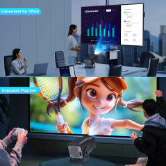 MagCubic преносим мултимедиен проектор Portable Multimedia Projector HY320NTV - 4K, Android 13, Wi-Fi, Bluetooth 5.2