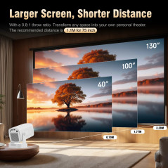 MagCubic преносим мултимедиен проектор Portable Multimedia Projector HY310 - 4K, Android 11, Wi-Fi, Bluetooth 5.4
