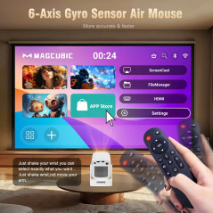MagCubic преносим мултимедиен проектор Portable Multimedia Projector HY310 - 4K, Android 11, Wi-Fi, Bluetooth 5.4