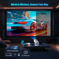 MagCubic преносим мултимедиен проектор Portable Multimedia Projector HY300 Pro+ - 4K, Android 11, Wi-Fi, Bluetooth 5.4