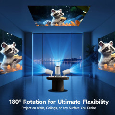 MagCubic преносим мултимедиен проектор Portable Multimedia Projector HY300 Pro+ - 4K, Android 11, Wi-Fi, Bluetooth 5.4