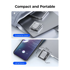 Orico външна кутия за диск Storage - Case - M.2 2230 NVMe - TC20-M2-10G-GY-BP - 10Gbps, Gray