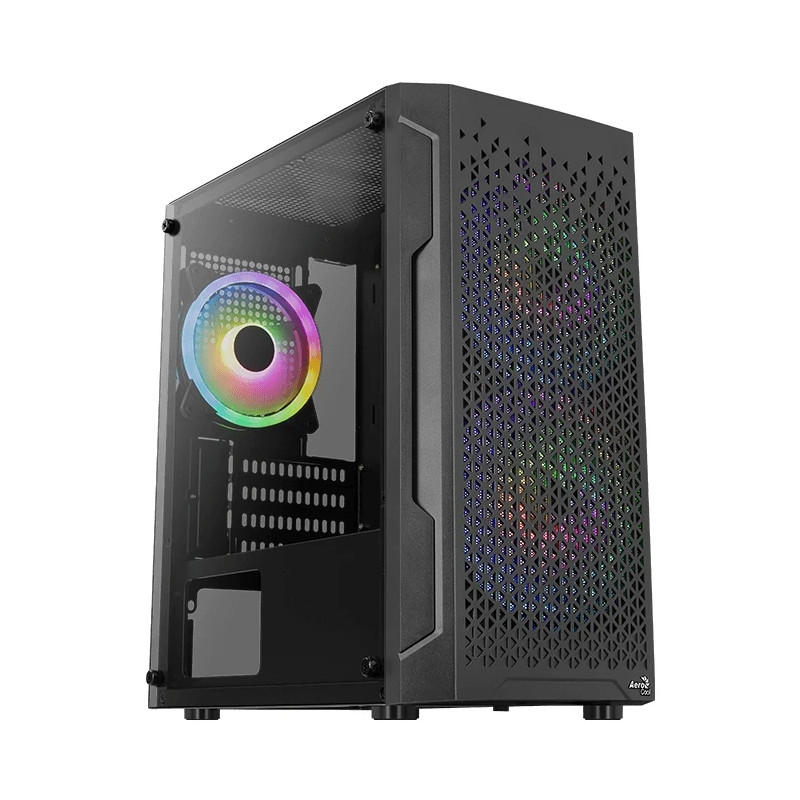 AeroCool кутия Case mATX - Trinity Mini-G-BK-v3 - 3 fans included, Tempered Glass AeroCool кутия Case mATX - Trinity Mini-G-BK-v3 - 3 fans included, Tempered Glass