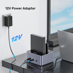 Unitek докинг станция Storage - HDD Dock - 2 BAY - Y-3026GY01-EU