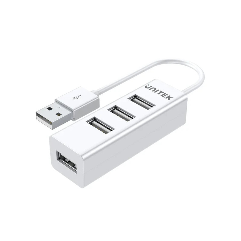 Unitek хъб USB 2.0 HUB 4 port White - Y-2146