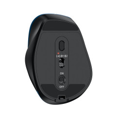 Genius безжина безшумна мишка Wireless Silent Mouse Ergo 9000S - Silent, Bluetooth, 2.4G, Black