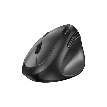 Genius вертикална безжична мишка Vertical Mouse wireless Ergo 8350S - Silent, AI, Bluetooth, 2.4G, Dark Grey