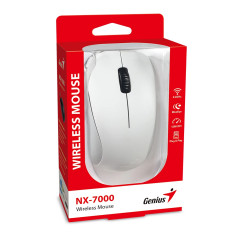 Genius безжична мишка Wireless Mouse - NX-7000 White - 2.4GHz