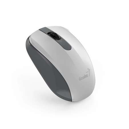 Genius безжина безшумна мишка Wireless Silent Mouse - NX-8008S White+Gray - Silent, 2.4GHz