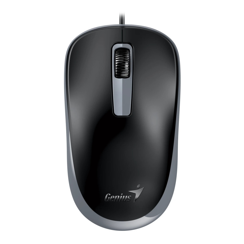 Genius безшумна мишка Silent Mouse DX-125S Black+Grey - SILENT, USB