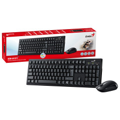 Genius клавиатура и мишка Wireless Keyboard and Mouse - KM-8101 Black - AI, BG, 2.4GHZ