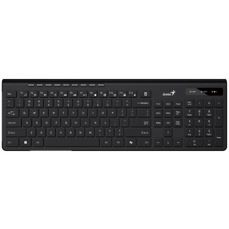 Genius клавиатура кирилизирана безжична Wireless Slim Keyboard SlimStar 7230 Black - AI, BG, 2.4Ghz