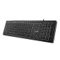 Genius клавиатура кирилизирана Keyboard SlimStar 820 Black - AI, Illuminated, Slim, BG, USB