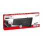 Genius клавиатура кирилизирана Keyboard SlimStar 820 Black - AI, Illuminated, Slim, BG, USB