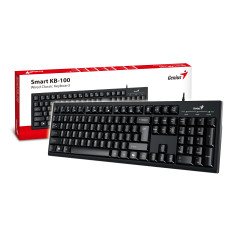 Genius клавиатура кирилизирана Smart Keyboard KB-100 Black - AI, BG Layout, USB