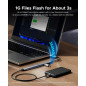 Orico хъб HUB USB-C 5 port - USB3.0 x 1, USB2.0 x 2, USB-C x 2, Aluminium - YSA4-U2-GY Orico хъб HUB USB-C 5 port - USB3.0 x 1, USB2.0 x 2, USB-C x 2, Aluminium - YSA4-U2-GY