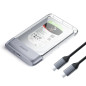 Orico външна кутия за диск Storage - Case - 2.5 inch 5Gbps USB-C Transparent - TX25C3-GY-BP Orico външна кутия за диск Storage - Case - 2.5 inch 5Gbps USB-C Transparent - TX25C3-GY-BP