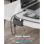 Orico хъб USB 3.0 HUB Clip Type 4 port - aux Micro-USB power input, Black - MH4PU-P-BK Orico хъб USB 3.0 HUB Clip Type 4 port - aux Micro-USB power input, Black - MH4PU-P-BK