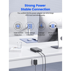 Orico кутия за диск Storage - Case - 3.5 inch USB-C black - DDL35-C3-EU-BK