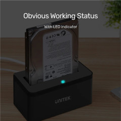 Unitek докинг станция Storage - HDD/SSD Dock - 2.5 and 3.5 inch USB3.0 - Y-1078