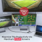 Unitek докинг станция Docking Station Type-C 5-in-1 - uHUB P5 Trio D1051A - USB-C PD100W x 1, HDMI x 2, VGA, USB3.0 x 1 Unitek докинг станция Docking Station Type-C 5-in-1 - uHUB P5 Trio D1051A - USB-C PD100W x 1, HDMI x 2, VGA, USB3.0 x 1