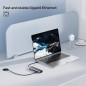Unitek докинг станция Type-C Docking Station PD3.0 100W - HDMI, USB-C x 1, USB3.0 x 3, LAN, SD, VGA - D1113A Unitek докинг станция Type-C Docking Station PD3.0 100W - HDMI, USB-C x 1, USB3.0 x 3, LAN, SD, VGA - D1113A